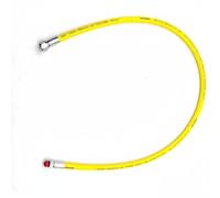 perfeclan Diving Regulator Hose Low Pressure Scuba Breathing with Rubber and Brass Fittings for Stable and Secure Connection Suitable for Technical Divers Training Underwater Diving, Yellow, 95cm