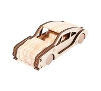 Perfeclan DIY Graffiti Car Assembly Vehicle Wood Fun Focus Development Toy Coordination Train Car for Childrens Birthday Party Adults, style C