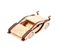 Perfeclan DIY Graffiti Car Assembly Vehicle Wood Fun Focus Development Toy Coordination Train Car for Childrens Birthday Party Adults, style F