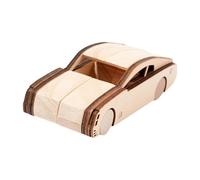 Perfeclan DIY Graffiti Car Assembly Vehicle Wood Fun Focus Development Toy Coordination Train Car for Childrens Birthday Party Adults, style E