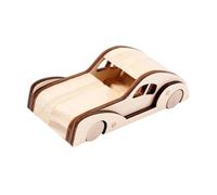 Perfeclan DIY Graffiti Car Assembly Vehicle Wood Fun Focus Development Toy Coordination Train Car for Childrens Birthday Party Adults, style A