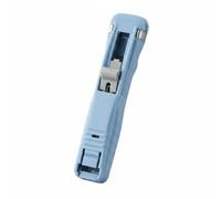 perfeclan Document Clips Paper Clamp Binder Push Clip Paper Fastener Document Holder Reusable Action Suitable for Office Home School Study folders Reports, Misty Blue 8-Pack