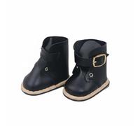 perfeclan Doll Short Boots Ankle Leather Shoes Warm Winter Accessory Comfortable Fit User Friendly Design Suitable for Creative Storytelling and Home Play , Black , Leather Boots