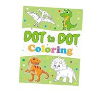 Perfeclan Dot to Dot Coloring Book Activity Book Enlightenment Learning Activities Counting for Toddlers Puzzles Easy, Dinosaur
