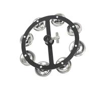 perfeclan Drum Cymbals Hi Hat Tambourine Music Rhythm Tambourine Single Row KTV Percussion Instrument Ensemble Stage Tambourine Cymbal