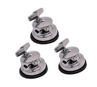 perfeclan Drum Leg Mount Hardware Rack Easy to Install Heavy Duty Musical Instrument Accessory Floor Tom Clamp Stand Tom Drum Leg Base, 3Pcs