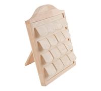 Perfeclan Earring Display Stand Earring Holder Rack, Easy to Use, Hold 16 Pairs, Storage Organizer for Jewelry Shop Shop Selling, Wood
