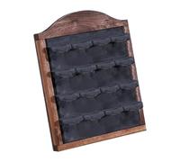 Perfeclan Earring Holder Jewelry Display Rack Countertop Gift Home Desk Storage Stand Organizer for Marketing Retail Selling Shop Store, Deep Brown Gray