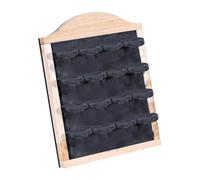 Perfeclan Earring Holder Jewelry Display Rack Countertop Gift Home Desk Storage Stand Organizer for Marketing Retail Selling Shop Store, Log Color Gray