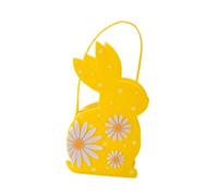 Perfeclan Easter Bunny Bags Easter Rabbit Basket Snack Sack Felt Cloth Candy Pouch Tote for Family Gathering Favors Boys Girls DIY, Yellow