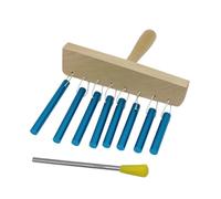 perfeclan Eight-tone Handheld Wind Chimes Tabletop Sound Chime for Kids Multipurpose Wind Chime Music Instrument for Classroom Kids, Blue