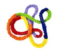 Perfeclan Elastic Cooperative Stretch Band Exercise Band Loop Early Education Toy Dynamic Movement Exercise Prop for Boys and Girls Gym, 5m