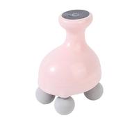 perfeclan Electric Body Massage Muscle Massage Tool for Men & Women,Powerful Handheld Deep Tissue with 4 Heads for Neck Face, Pink