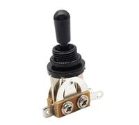 perfeclan Electric Guitar 3 Way Toggle Switch Accessory Reliable Metal Replacement Pickup Selector Switch Adults Beginners Musicians, Black