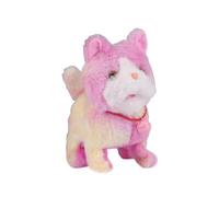 Perfeclan Electric Walking Cat Toy Recordable Realistic Interactive Toy Figure with 12 Songs Companion Animal for Toddlers Gift, Pink