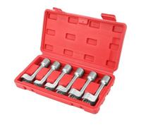 Perfeclan Engine Tube Wrench Set of 4 Molybdenum Shaped Open End Design for Turning Power On Stubborn Brake Line Fittings and Engine Components Suitable for Mechanics and