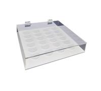 perfeclan Eyelash Storage Box False Eyelash Organizer Clear Sturdy Multi Function Compact,Empty,Makeup Organizer,Eyelash Display Case