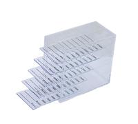 perfeclan Eyelash Storage Box Lash Display Organizer Dustproof Shatterproof Container Makeup Holder Eyelash Pallet for Makeup Cosmetic, clear