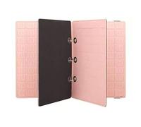 perfeclan Felt Album Organizer Display Binder Collection Book Felt Material Suitable for Hobby Storage Traveling Collecting Pins Home Decoration, Pink
