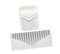 perfeclan Finger Piano Thumb Piano 17 Key with Accessories Lightweight Marimba Instrument Acrylic for Boys Girls Teens Beginners Gift, B