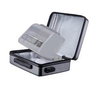 perfeclan Fireproof Document Box, Secure Storage, Waterproof Case for Files, Rigid Storage Bag for Contracts, Outdoor, Gray