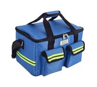Perfeclan First Aid Bag Empty Emergency Bag Practical Portable Medical Organizer for Emergency Medical Supplies for Car Outdoor Travel, Blue