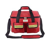 Perfeclan First Aid Bag Empty Emergency Bag Practical Portable Medical Organizer for Emergency Medical Supplies for Car Outdoor Travel, Red