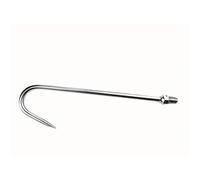 Perfeclan Fishing Hook Telescopic Gaff Sturdy Stainless Steel High-Strength Toughness Secure Grip Comfortable Handle Suitable for Fishing Outdoor Kayak, Round Tip 7cm