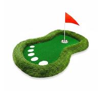 perfeclan Floating Golf Game Aquatic Putting Set Pool Putting Mat Buoyant Mini Turf Surface Practice Water Golf Toy Artificial Grass EVA Steel suitable for kids, White