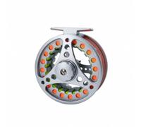 perfeclan Fly Fishing Reel With Secondary Spool Main Line Tapered Leader Aluminum Alloy Lightweight Large Capacity Ambidextrous Quick Disassembly Cleanable, 7/8