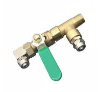 perfeclan Foam Machine Adapter Three Way Spray Fitting Spray Connector Dispenser Coupler Hose Junction Copper and Quick Connect Routing Control Suitable for car Washing Detailing Professional Service