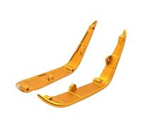 Perfeclan Front Wheel Pair Guard Aluminum Replace Parts Left and Right Replacement for H12Y+ 1/12 RC Crawler Simple Assembly, Golden