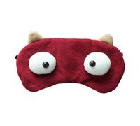 perfeclan Funny Sleeping Eye Block Light Cute Sleeping for Girls Boys Kids Adult, Red