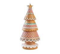 Perfeclan Gingerbread Christmas Decoration,Xmas Tree,Table Centerpiece,Holiday Winter Decor Gingerbread Tree Figurines for Living Room