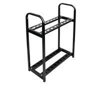 Perfeclan Golf Club Display Rack Golf Club Holder Golf Storage Rack Golf Organizer With Metal Frame Powder Coated Surface Freestanding Stable Base suitable for garage clubhouse indoor storage