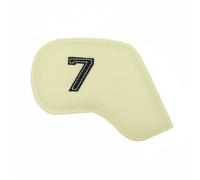 perfeclan Golf Club Head Cover Iron Protector Wedge Cover Snug Headcover Number Embroidered Scratch-Resistant Suitable for Beginners Golfers Travel, Light 7
