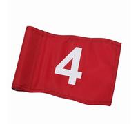 perfeclan Golf Flag Pole Putting Flag Marker Rectangle Cloth Stitched Mounting Stable Fit Suitable for putting greens training courses backyard setups coaching, Red Flag No. 4