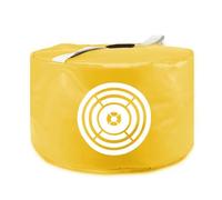 Perfeclan Golf Swing Hitting Pad Smash Bag Impact Target Bag with Quiet Impact Absorption and Printed Aim Target for Home Practice Yard Training Driving Range, Yellow, 43.9cm 25.9cm