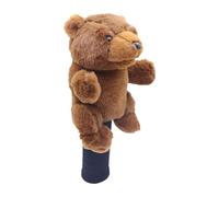 Perfeclan Golf Wood Headcover Club Head Cover Anti Scratch Golf Accessory Head Cover for Holidays Training Golf Courses Outdoor Family, Brown Bear