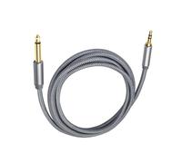 Perfeclan Guitar Audio Cable 6.35mm to 3.5mm TRS AUX Cord Mono to Stereo for Mixer Home Theater Headphones Speaker Audio Interfaces, 7.6m