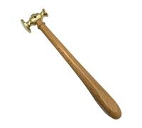 perfeclan Guitar Fret Hammers Guitar Repair Tool Sturdy Compact Professional Luthiers Tool Comfortable Grip for Bass Jewelry Mandolin, Brass Hammers