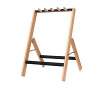 perfeclan Guitar Stand for Multiple Guitar Rack,Foldable,Portable,Display Rack Guitar Holder,Wooden for Electric Acoustic,Guitars, Bass, hold 3 Guitar
