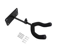 perfeclan Guitar Wall Mount Guitar Hanger Compact Iron Ornament Decor Professional Black Stand