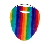 perfeclan Halloween Beard, Fake Beards for Adults and Teens, Men Male Costume, Colorful