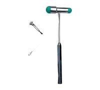 perfeclan Hammers Neuro Hammers with Double Head Examination Patellar Portable with Handle Experiment Testing Tool, Green