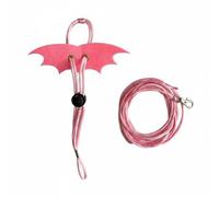 perfeclan Hamster Leash Harness Adjustable Lightweight Walking Secure Material Suitable for Backyard Visits, Pink S