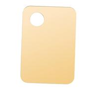 perfeclan Handheld Cosmetic Makeup Mixing Palette, Nail Art Palette Lipstick Eyeshadow Nail Art Blending Foundation Palette Tray Color Palette, Golden