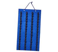 Perfeclan Hanging Storage Organizer for Diecast Model Car Toy Car Display Hanging Bag Neatly Display Adults Gifts Display Case, blue