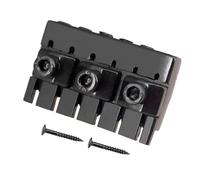 perfeclan Headless Guitar Locking Nut 42mm Replacements with Mounting Screw DIY Strong Spare Parts Electric Guitar String Nut 6 String