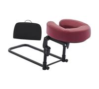 perfeclan Headrest for Bed Face Cradle, Home Mattress Top Massage Kit, Portable Face Down Pillow After Eye Surgery Recovery Equipment Accessory Resuable for Salon SPA Home, Red